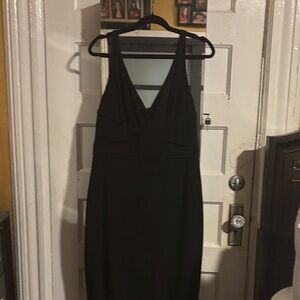 Laundry By Shelli Segal Black Midi Dress